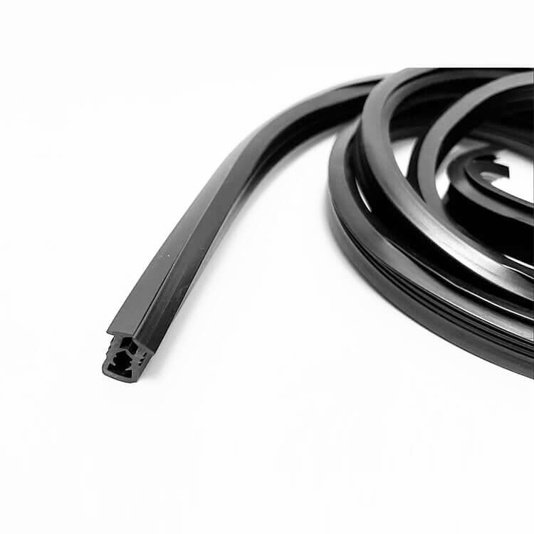 Silicone rubber Extrusion molding of automotive window rubber seal