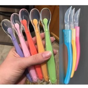 Liquid-Silicone-Rubber-Over-Molding-of-Food-Grade-Silicone-Spoon-for-Baby-Kids