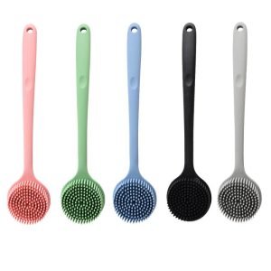 custom silicone back scrubber with handle manufacturer