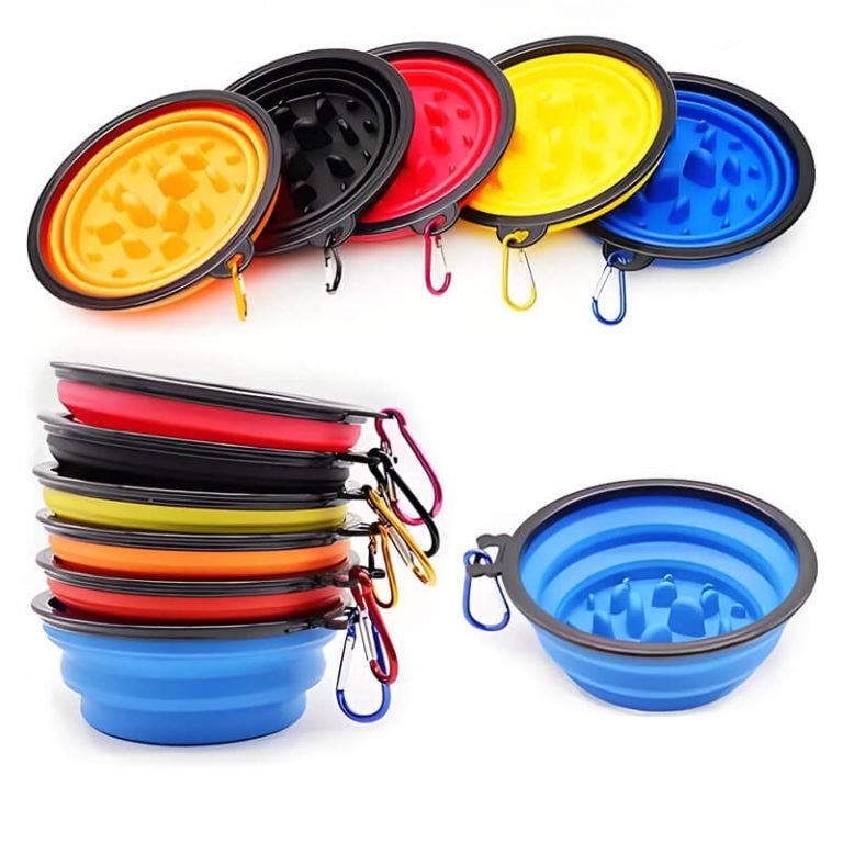 foldable silicone dog bowl