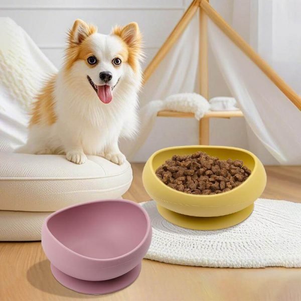 silicone puppy feeder bowl
